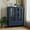 Blue, variant on Mid-Century Modern Buffet Cabinet with Double Glass Doors & Drawer, Versatile Storage Sideboard for Dining Room, Living Room, Hallway Entryway, Black, 28"L x 15"W x 36"H