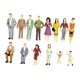 thumbnail image 1 of Figuras en miniatura a escala 1/25, maquetas de escenas en miniatura, artículos de colección y accesorios para casas de muñecas. 14 piezas, 1 of 9