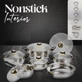thumbnail image 3 of Alpine Cuisine Stainless Steel Cookware Set 12-Pcs with Glass Lid & Comfortable Handle, Included Dutch oven, Sauce Pan, Fry Pan, Cookware Set for Home Kitchen Healthy Cooking, Easy To Use & Clean, 3 of 7