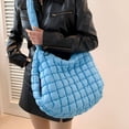 thumbnail image 2 of AOMRCOL 2026 New Puffer Tote Bag,Wrinkled Cloud Bag Shape Quilted Tote Bag for Women, Fabric Puffy Tote Bag,Brown for Daily Use, Shopping, Casual Outings, Travel, Work, 2 of 5