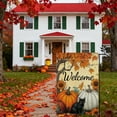 thumbnail image 4 of Oioii Happy Thanksgiving Fall Garden Flags Pumpkins Yard Flags,Small Thanksgiving Day Garden Decor for Autumn Outside Porch Lawn Holiday, 4 of 6