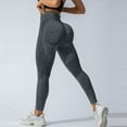 thumbnail image 2 of iHPH7 Butt Lifting Leggings for Women Seamless Leggings for Women No Seam Leggings for Women Leggings for Women Tummy Control Tummy Control Leggings for Women Tummy Control Yoga Pants Dark Gray L, 2 of 9