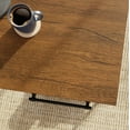 thumbnail image 5 of Sauder Iron City Industrial Double Pedestal Office Desk, Checked Oak Finish, 5 of 12