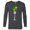 Charcoal Heather, variant on Toy Story 4 Forky Lucky Shamrock St. Patrick's Day - Long Sleeve T-Shirt for Men - Customized-Athletic Heather