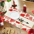 thumbnail image 5 of Love Heart Placemat Valentine's Day Place Mat, Anniversary Kitchen Dining Table Decoration for Home Party Decor (C), 5 of 6
