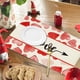 thumbnail image 5 of Cheapark Valentines Day Linen Placemat Set of 4 with Heart & Gift Letter Print Heat Resistant Placemats for Holiday Party Dinner Tab, 5 of 6