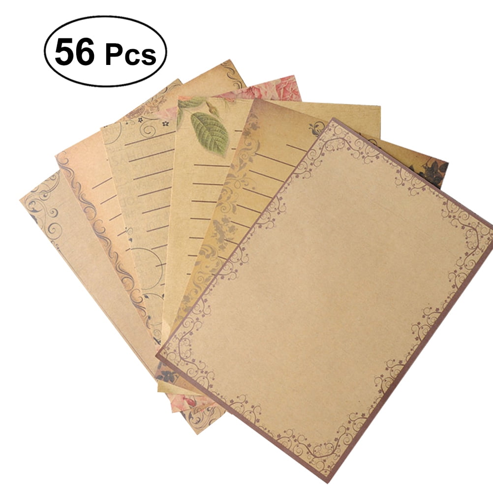 MR.FOAM RNAB08QCMZB84 stationary paper and envelopes set, 48 pcs stationary  set for women cute stationary writing stationery paper with 16 envelope