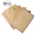 thumbnail image 1 of 56 Pcs Papier Kraft Rétro Papier à Lettres Vintage Ensemble de Papeterie (7 Couleurs), 1 of 6