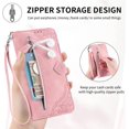 thumbnail image 2 of Monwutong Zipper Storage Design Wallet Case for Samsung Galaxy A03S, Skin Friendly Feel Leather Case with Magnetic, 2 of 5