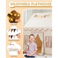 thumbnail image 2 of Tienda de campaña infantil RONGFA, grande, con tapete, luces y bolsas, 2 of 7