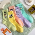 thumbnail image 3 of Calcetines antideslizantes de Bob Esponja para hombre y mujer, medias de algodón de tubo largo con dibujos animados de Patricio y Estrella, transpirables, para otoño, 3 of 5
