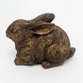 thumbnail image 3 of Luiuiu Resin Lying Bunny Tabletop Easter Decoration, for Home Table Decor Rabbit Figurines, Bronze, 2.75", 3 of 5