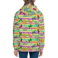 thumbnail image 6 of Naloa Multicolored Tropical Teenage Zipper Hoodie, Long Sleeve Zip Up Hoodies Casual Jackets Tops for 7-12 Years-Small, 6 of 6