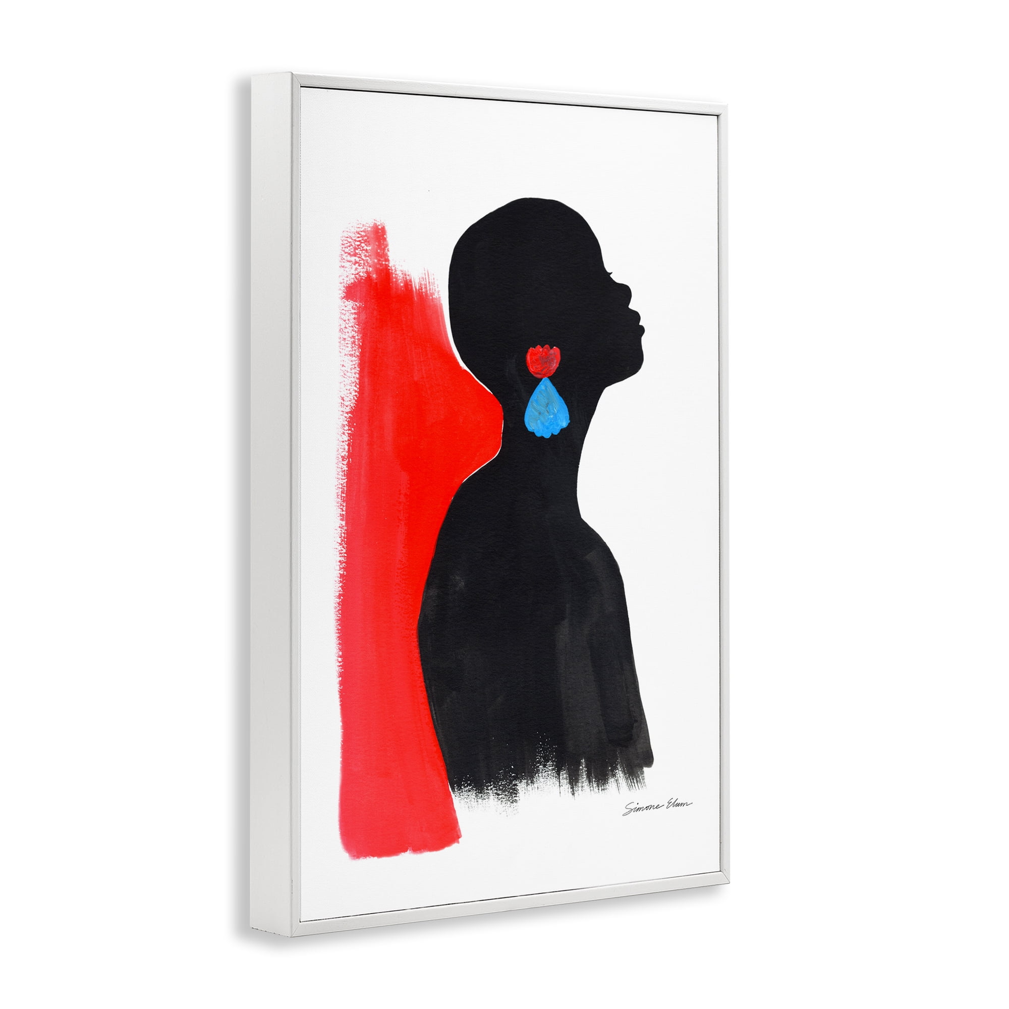 Stupell Industries Dreaming In Color White Framed Giclee Art, design by Simone Elum