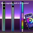 thumbnail image 2 of Bewildely Hogar Sala de estar Dormitorio RGB Luz recargable Juegos Control de sonido Lámpara inalámbrica Tipo-c Accesorio de iluminación de Iluminación y accesorios 32 Cuentas Negro, 2 of 6
