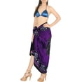 thumbnail image 2 of HAPPY BAY Women's Bikini Wraps Beach Wrap Coverup Sarong Skirt Bathing suit Swimsuit Swimwear Cover Up for Women One Size Violet_N964, 2 of 5