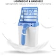 thumbnail image 2 of Cat Litter Shovel and Litter Box 2 in 1, Pet Cleaning Tool with Garbage Bag, Cat Litter Sand Cleaner (2 Colors Option) (Color: Blue), 2 of 5
