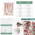 thumbnail image 6 of Butterfly Flower Balloon Curtains for Living Room/French Door, Farmhouse Country Pink Floral on Linen Tie Up Curtains 63 Inch Length Energy Saving Kitchen Curtains Shades for Windows 42"x63", 6 of 8