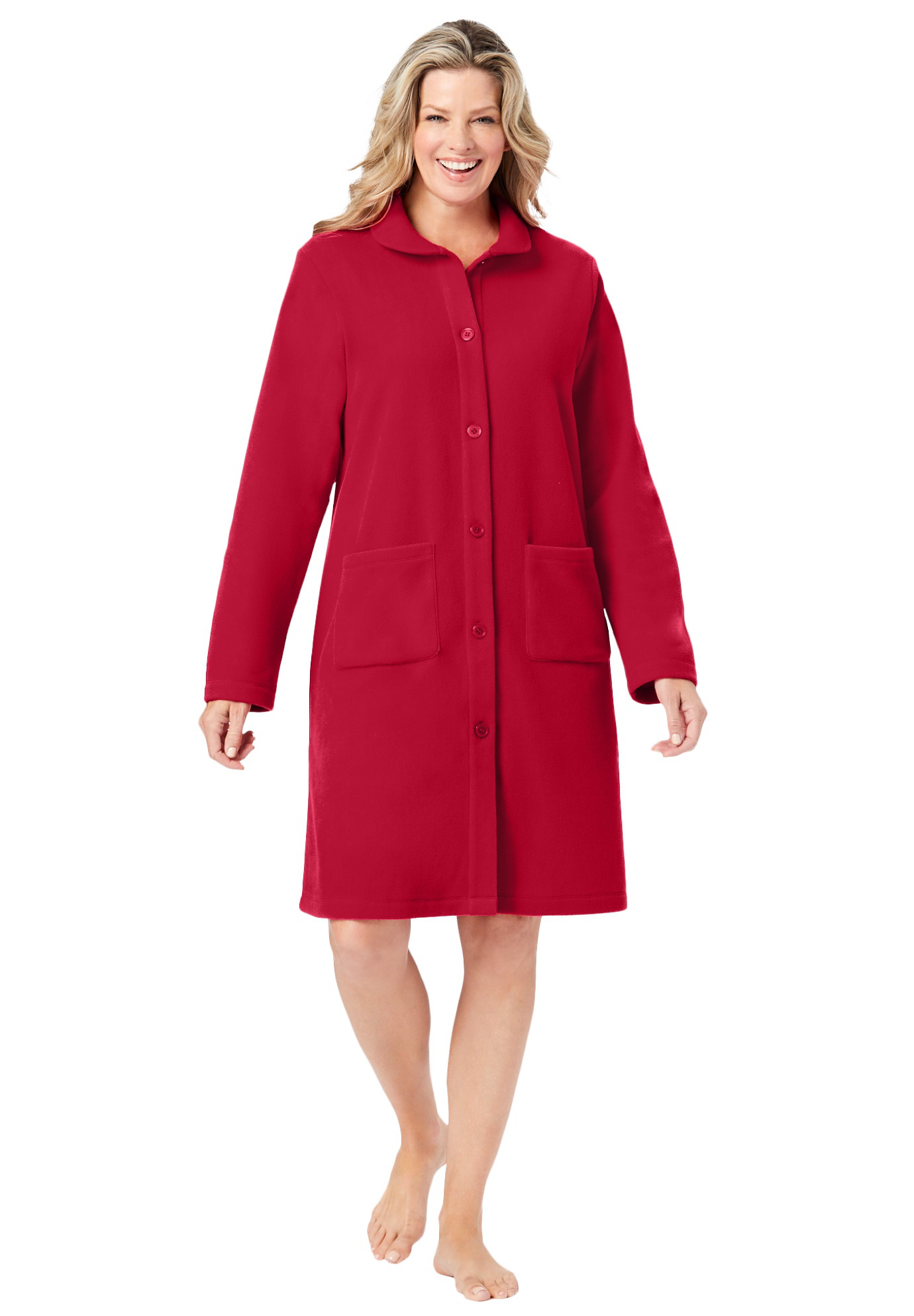 Only Necessities Women's Plus Size Fleece Robe