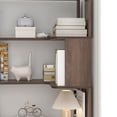 thumbnail image 5 of Leumius 5 Tier Freestanding Bookshelf,Wooden L-Shaped Corner Bookcase with Anti-drop Panel and Anti Tipping Device, Display shelf Open Storage,Dark Brown, 5 of 21
