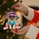 thumbnail image 1 of Fiudx Colgante de Perro Acrílico, Adorno Plano para Árbol de Navidad, Adorno Navideño Único, Idea de Regalo Versátil, Decoración para Amantes de Las Mascotas, Fácil de Colgar, Ideal para Árboles y Co, 1 of 5