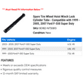 thumbnail image 2 of Spare Tire Wheel Hoist Winch Lock Cylinder Tube - Compatible with 1999 - 2005, 2007 Ford F-550 Super Duty 2000 2001 2002 2003 2004, 2 of 2