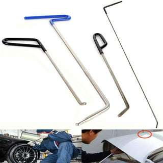 Cygoods Car Auto Dent Removal Fender Damage Repair Puller Lifter Big Curved Rod Crowbar Tools Hook Rods Kit at MechanicSurplus.com