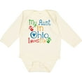 thumbnail image 3 of Inktastic My Aunt in Ohio Loves Me Boys or Girls Long Sleeve Baby Bodysuit, 3 of 5