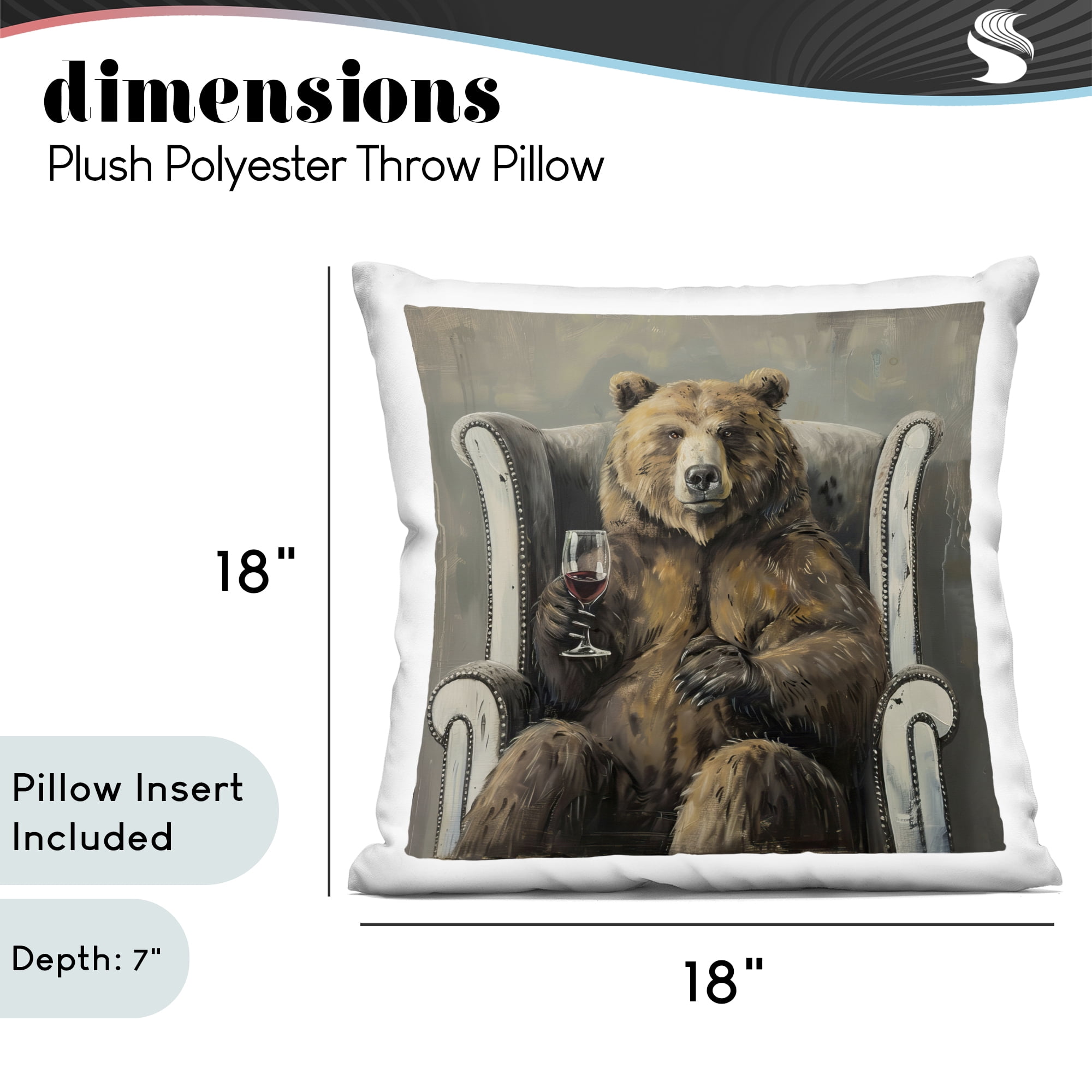 Stupell Industries It Was A Rough Day Decorative Printed Throw Pillow, design by Tina LeCour