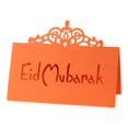 thumbnail image 1 of Corona Floral 3D YONGSHENG 100 Uds. Tarjeta de mesa Eid Mubarak, 1 of 5