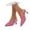 Hot Pink, variant on Womens Adjustable Slingback Heels, Pointed Toe Mid-Low Heel, Cute Knitted Slip On Work Pumps Dress Shoes Hot Pink 35