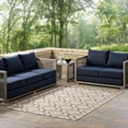 thumbnail image 2 of Area Rug Runner Floor Carpet, Beige, Fabric, 8x10, Living Kitchen Cafe Bistro Hospitality Restaurant, Modern Contemporary HB35814, 2 of 8