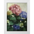 thumbnail image 1 of Strube, Ling 14x18 White Modern Wood Framed Museum Art Print Titled - Red and Blue Hydrangeas, 1 of 4