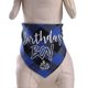 thumbnail image 3 of Dog Triangular Collar Fashion Bib Pet Letter Printed Bandana Birthday Scarf Q, 3 of 5