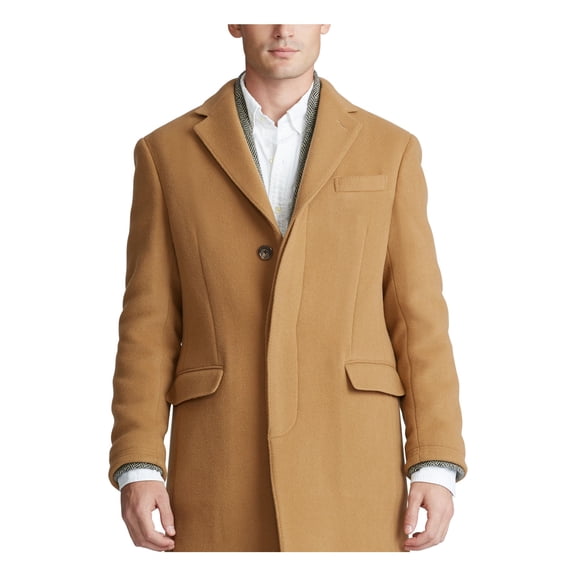 RALPH LAUREN Mens Brown Top Coat 46R