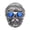 Blue, variant on Men's Grandpa Ring for Stainless Steel Black Drip Sunglasses Skull Ring Band High Polished Vintage Punk Jewelry Size 13