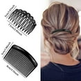 thumbnail image 2 of 24 Pieces Hair Side Combs French Twist Hair Combs Lightweight Plastic 11/25 Teeth Comb for Women Girls Hairstyle Accessories(11 teeth, 25 teeth), 2 of 3