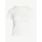 Scoop Women’s The York Baby Tee with Short Sleeves, Sizes XS-XXL