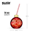 thumbnail image 3 of Adorno navideño vintage Drink Cup Blush, 414 ml, 3 of 5