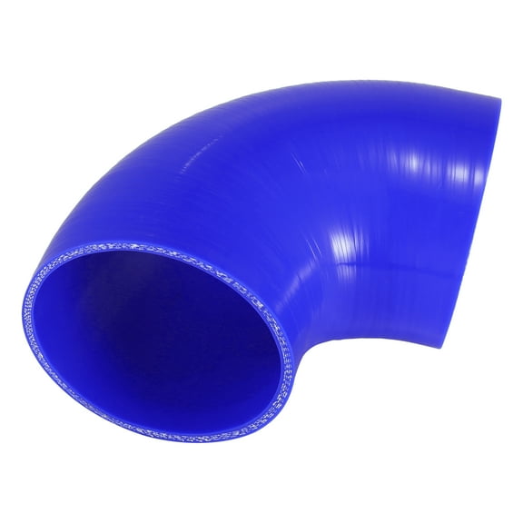 Vehicle 102mm 4" ID 90 Degree Elbow Coupler Silicone Hose Intercooler Tube Blue