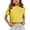 Yellow, variant on Bmisegm Cute Tops For Girls Girls Tops Comfortable Tees Stylish Shirts Everyday Wear For Young Girls Casual Fashions For Kids Cute Attire Girls Tops 5-6 Years 120