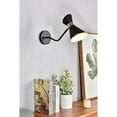thumbnail image 2 of Halycon 5 inch black wall sconce, 2 of 3