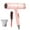 Pink, variant on Pink Compact Hair Dryer 800W Negative Ion Generator For Smooth Shine With Concentrator Nozzle Overheat Protection