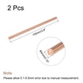 thumbnail image 2 of Uxcell 4mm Dia. 100mm Length Solid Copper Round Rod Lathe Bar Stock for DIY Craft 2pack, 2 of 4