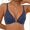 Blue, variant on Women's Jelly Bra,V-Neck Front Closure Wire-Free Bra,Light Padded Breathable Thin Cup,Nude