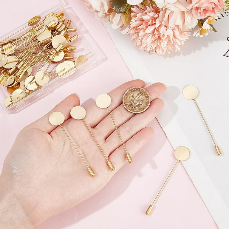 Brass brooch pins discount