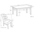 thumbnail image 2 of Pemberly Row 7 Piece Dining Set in Stone Gray and Java Brown, 2 of 6