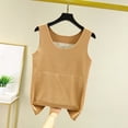thumbnail image 2 of Uaswgudfs Women's Sleeveless Crew Neck Thermal Vest Top, Cozy Winter Warm Fuzzy Soft Base Layer, 2 of 7