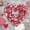 A, variant on JHEHF Valentines Day Wreath for Front Door Valentines Heart Shaped Garland Hanging Valentines Day Heart Wreath Decor for Home Birthday Wedding Party Decoration Supplies