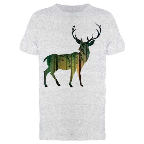 Silhouette Of A Deer Tee Men's -Image by Shutterstock